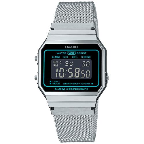 Casio A700W-1A Digital Unisex Watch Retro Stainless Steel LED A700 New  Original